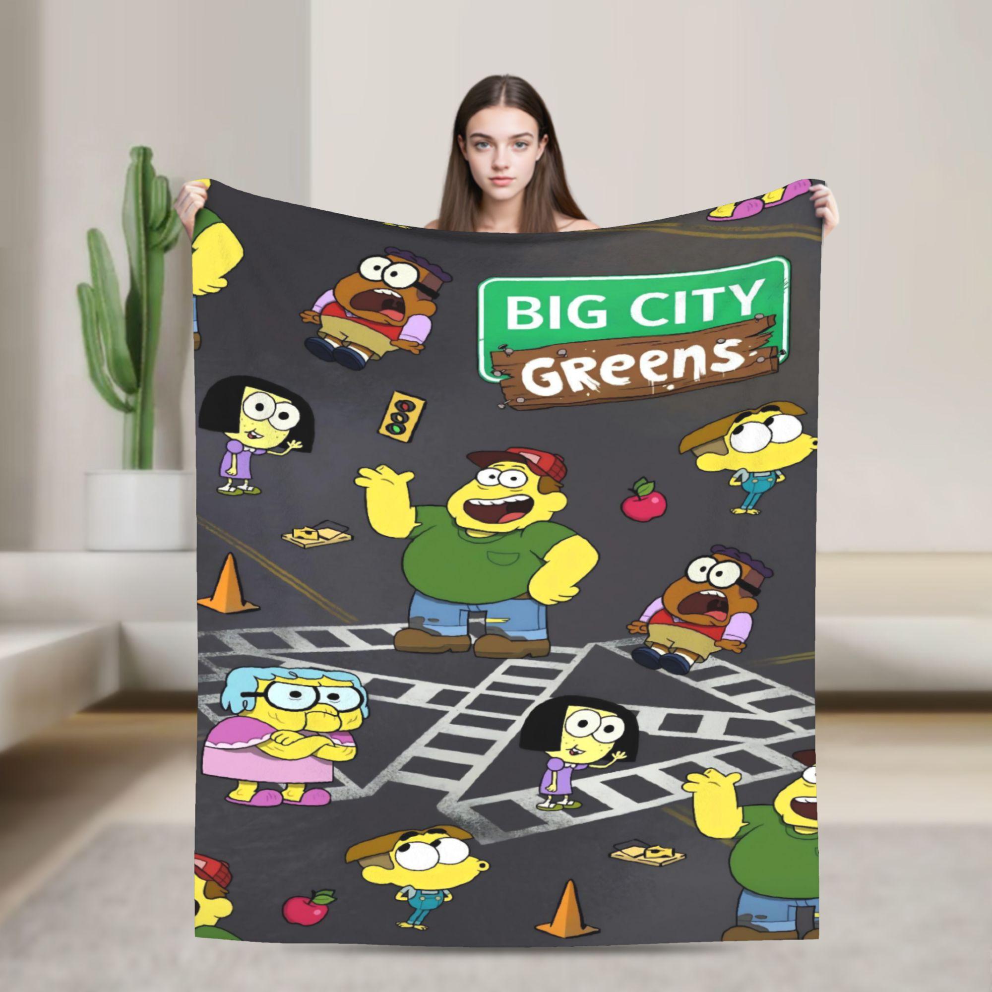 

Big City Greens Blankets Warm Soft Aesthetic Plush Throw Blanket For Kids Adult Couch Chair Sofa Flannel Bedspread Bed Cover 75cmx90cm