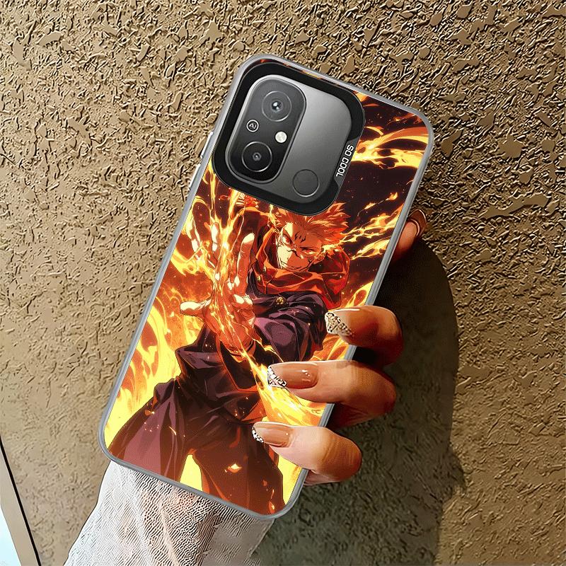 Anime Ryomen Sukuna JUJUSU Soft Phone Case for Xiaomi Redmi 15C 15 14C 13C 12C Poco X5 X6 X7 Pro X3 F8 F7 Ultra M8 13 12 Cover B