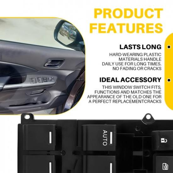 Fit Honda CRV 2011 2012 2013 Front Left Electric Master Window Control Switch EV