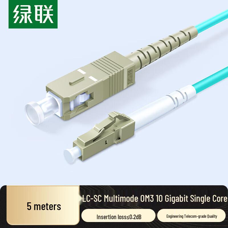 

Ugreen NW365 LC-SC OM3 Multimode Simplex Fiber Optic Patch Cable