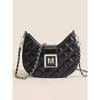 Rhombus chain small bag women's new trendy and versatile high-end texture fashion shoulder messenger bag underarm bag