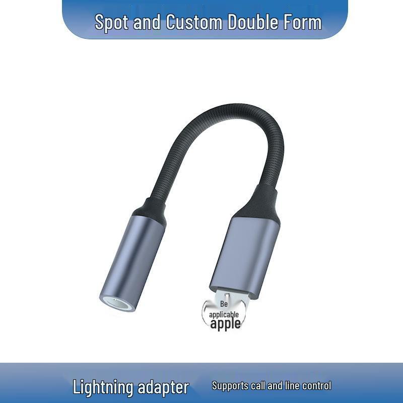 Adaptador de audio trenzado de Lightning a 3,5 mm de Apple para una calidad de sonido mejorada