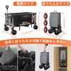 Raynesys Carry Large Capacity Load Capacity Outdoor Foldable Camping Convergence Freestanding Comes with Storage Cover Out BlackGray Wagon, 260L,