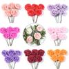 25Pcs Artificial Flowers Roses Fake Flowers For Home Decor DIY Wedding Bride Decoration Bouquet Party Supplies Garland Accessory