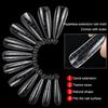 120 Pcs/Set Clear Dual Forms False Nails Full Cover Quick Building Gel Mold Tips Nail Extension Molds Upper Forms For Nails Tips