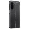 For Samsung Galaxy A17 5G Deksel Litchi Tekstur TPU Fleksibelt Telefondeksel,Svart