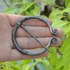 Ancient Bronze Silver Color Pin Belt Nordic Buckles Brooch Buckle Cloak Cloak Button  Medieval Viking Jewelry Gift for Men