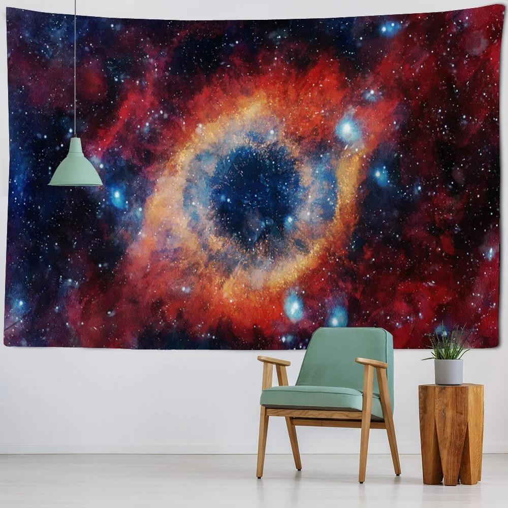 Tapiz de cielo estrellado con galaxia del universo, tapiz para