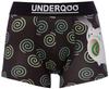 Undercoo Men's 3-Panel Mosquito Repellent Boxer Briefs, Black, Size L