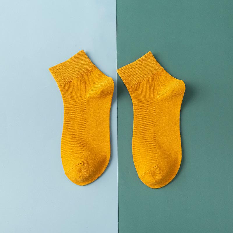 

Женские тонкие сетчатые носки в японском стиле из хлопка, весна/лето - удобные, однотонные, средней длины One Size