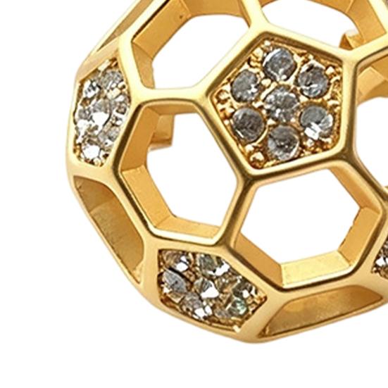 Brooch Pin Hollow 3D Football Design Lightweight Zinc Alloy Pin Coats Suits Sweaters Dresses Badge Sports Team Collection Jewelry Gift