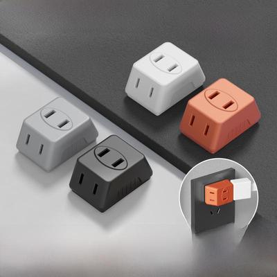 Mini Two-Pin Socket Converter: Multifunctional Three-Port Plug Adapter