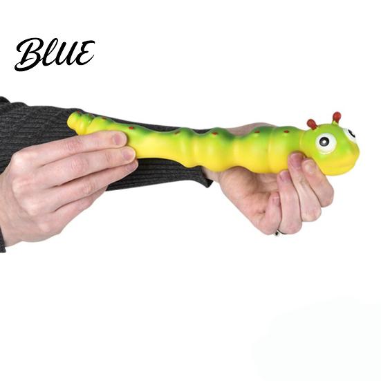 Kids Stress Relief Toy Caterpillar Stretchy Fidget Sensory Squeeze 3D Slow Rebound Worm Rising for Adults