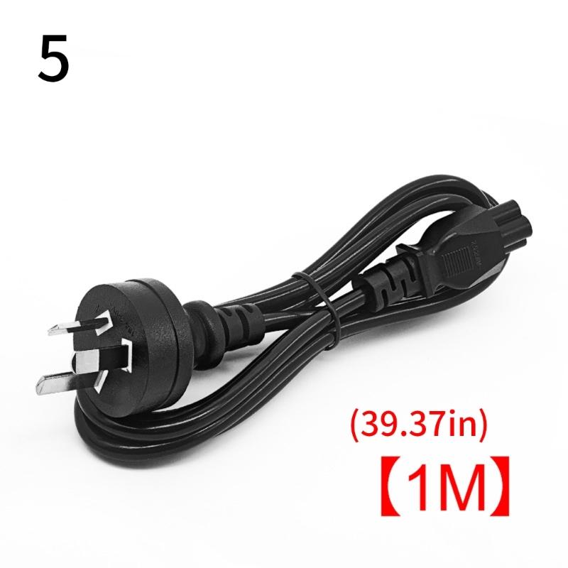 3 Prong Laptop Charging Cable Power Cord Suitable for Multiple Laptop Brands Fast Charging and Overload Protections