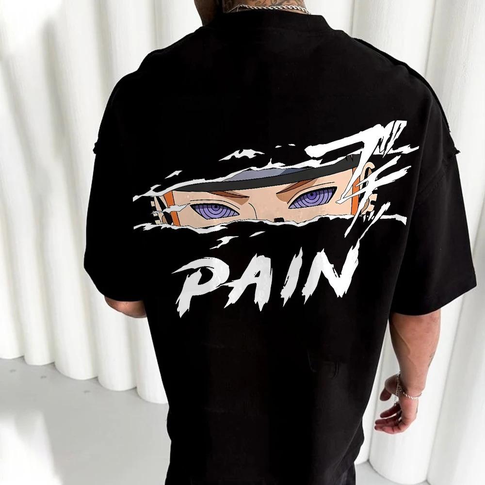 

Naruto Animation Derivatives Anime Oversized T Shirt Men s Summer Streetwear Print Casual Cotton Round Neck Short Sleeve Tee XXXL коричневий