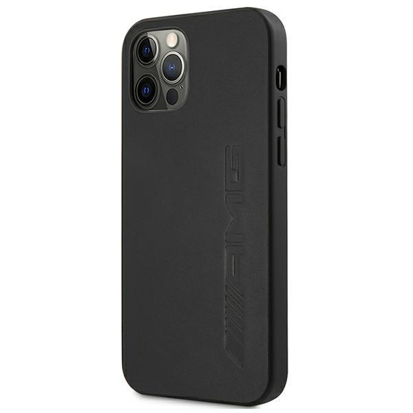 Etui do iPhone 12 Pro Max AMG Skórzane Czarny