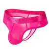 Mens Sexy Underwear Thong Underpants Soft Briefs Panties Ice Silk Ultra-thin Transparent Underwear