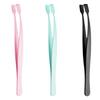 Lower Eyelash Tweezers Stainless Steel Eyelash Cluster Applicator Tweezers Lash Applicator Tool for Travel Salon Separating