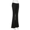 Slim Low Waist Casual Sweatpants For Women Solid Simple Basic Flared Pants Sports Jogging Trousers