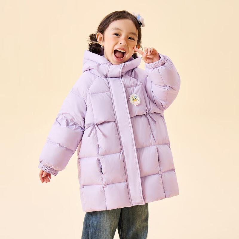 B.Duck Girls  Mid-Length Down Jacket 140CM