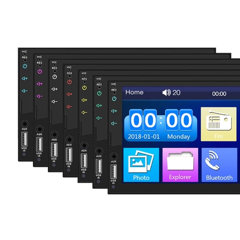 Universal Car Radio Stereo Aux Input Receiver AudioMP5 Multimedia Player 7 Inch