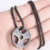 Dumbbell Pendant Necklace Titanium Steel Fitness Gym Necklace Men Women Pendant