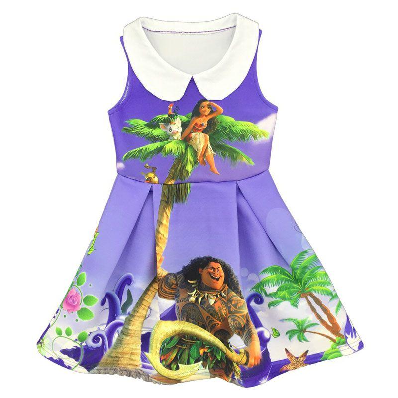 Exquisites Moana Prinzessinnenkleid für Kinder Perfekt für Cosplay und besondere Anlässe