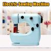 2 Speed 100-220V 6W 12 Stitches Tailor Desktop Electric Sewing Machine Mini Portable Household Sewing Machine Foot Pedal