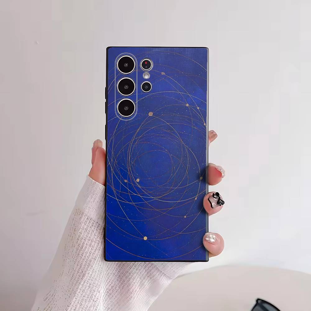 Celestial Constellation Line Art Phone Case for Samsung Galaxy S22 S23 S24 S25 FE Ultra 5G Silicone Classic Shockproof Case SamsungS21ULTRA