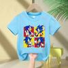 Sonic The Hedgehog Kids T-Shirt Anime Print Cotton Short Sleeve Boy Girl Summer Casual Top Gift