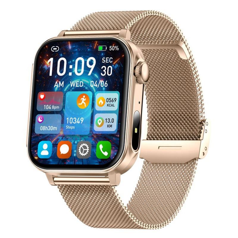 V96 Smart Watch Type-C Fast Charging BT Calling Health Monitor Strong LED Light Flashlight Men Outdoor Sports Fitness Smartwatch