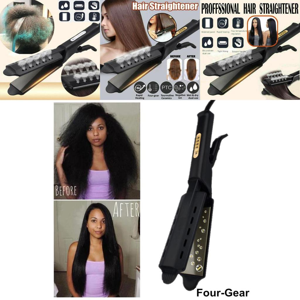 Professional Uk Tourmaline Ionic Flat Iron For Silky Straight Hair