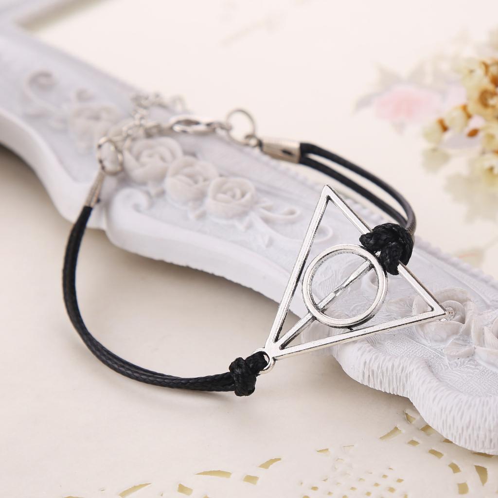 Pulsera Infinity Black Hallows Wing Dream Infinity Pulsera Inspirada Encantos Brazaletes