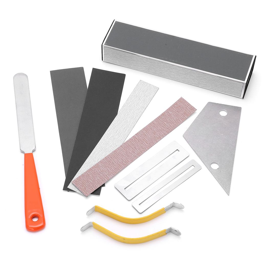 Guitar Luthier Tool Set Levelling Maintenance Repair Kit Accessory for Acoustic Electric Bass