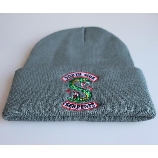 European and American Popular River Valley Town Woolen Hat Riverdale Embroidered Knitted Hat, Warm Pullover, Hip-hop Style