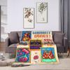 Dungeon Crawler Carl Stamp Poster Blanket Quality Cozy Throw Blanket Winter Plane Travel Bedroom Graphic Bedspread