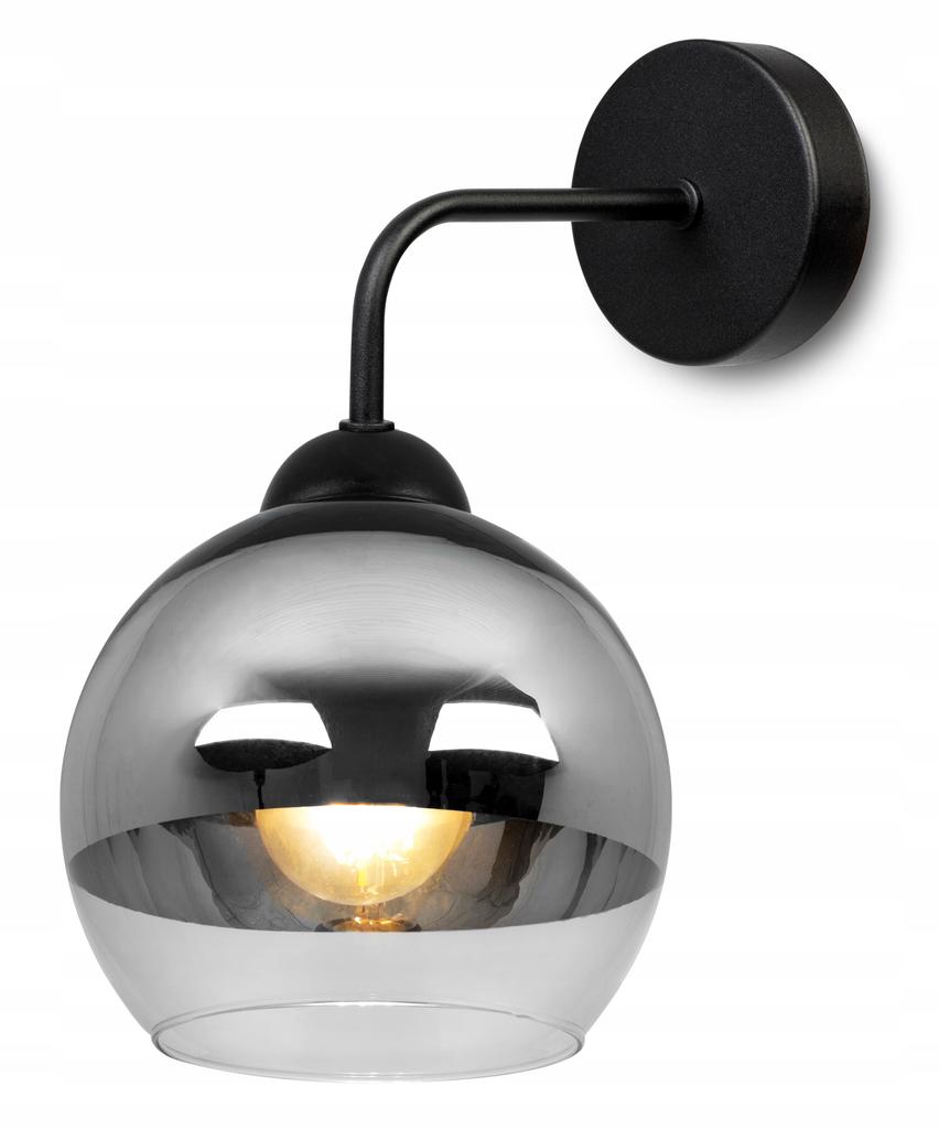 ELEGANT WALL LAMP, GLASS, CHROME LAMP, LED