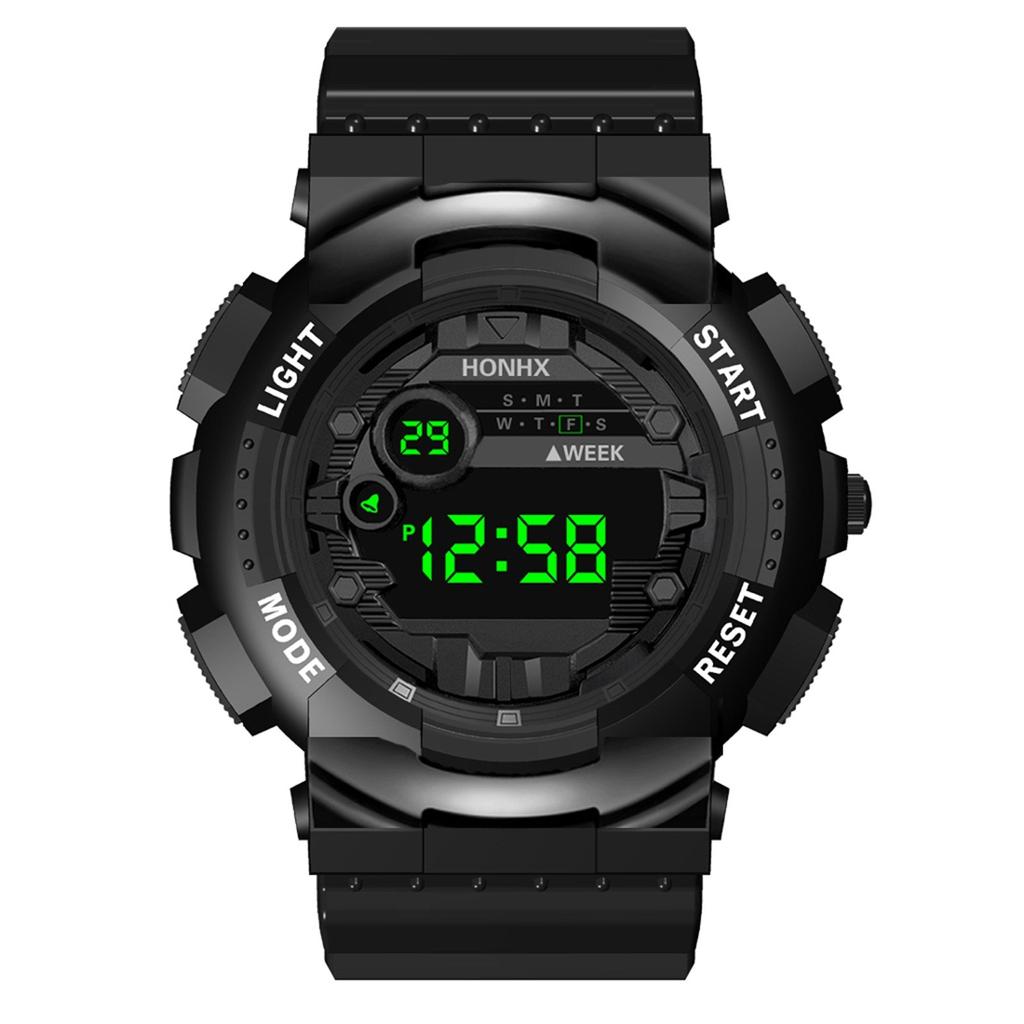  Luxury Mens Digital LED Watch Date Sport Men Outdoor Electronic Watch