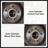 4pcs OD 66.6mm to ID 63.4mm Aluminum Alloy Car Auto Hub Centric Rings Wheel Bore Center Spacer Replacement Durable Material