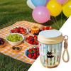Drainable Salad Cup With Lids Fruit Storage Bottle Multipurpose Fruit Salad Storage Cup  Breakfast