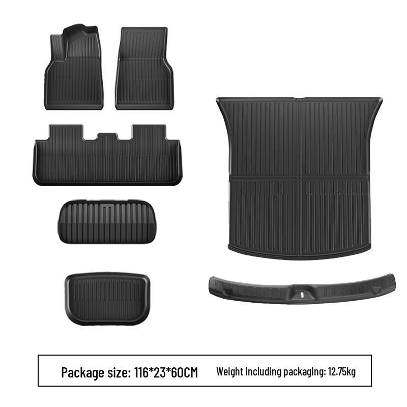 TPE Floor and Trunk Mats for Tesla Model YL/Y/3 - Designed to Fit Perfectly.