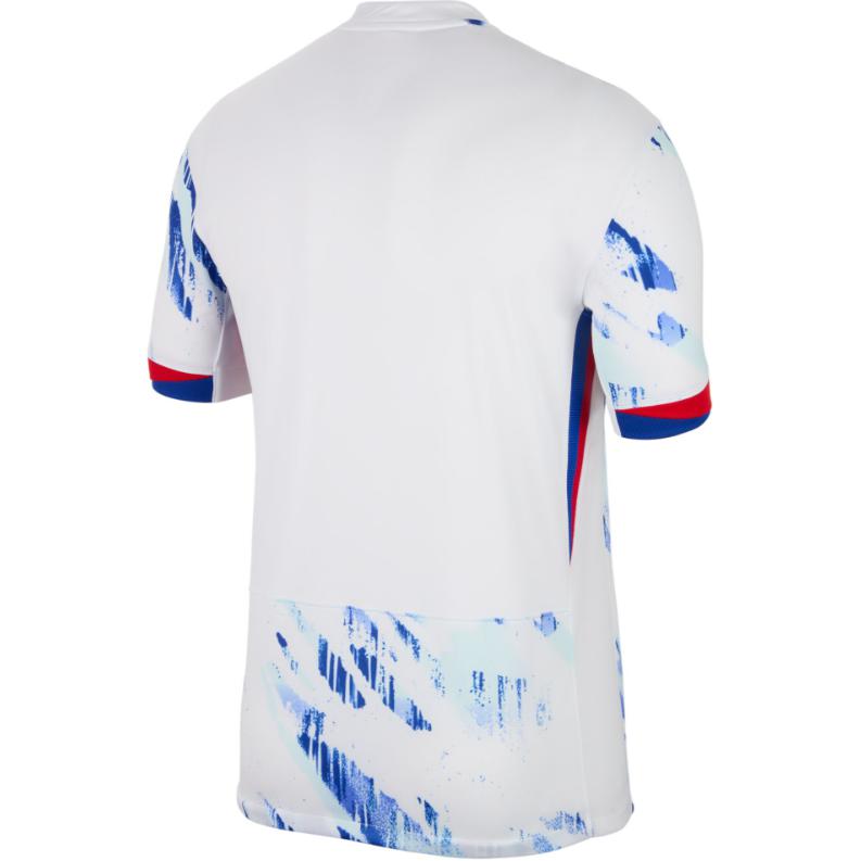 Nike Norway 2024/25 Stadium Away Tie-Dye Design Casual Crew Neck Short Sleeve Football Shirt Men Tops White FZ0161-100