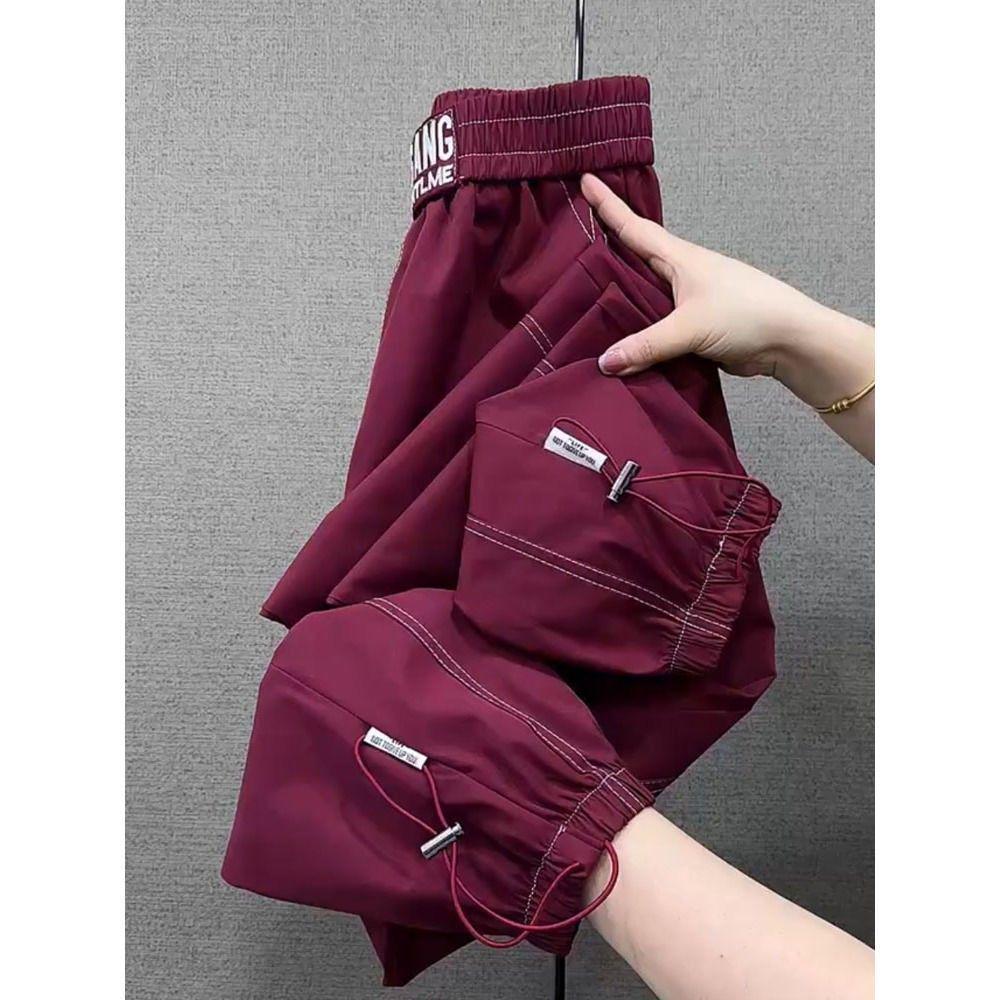 Women's 2026 Quick-Dry Ice Silk Tapered Harem Pants: Breathable, Lightweight, Casual Sportswear