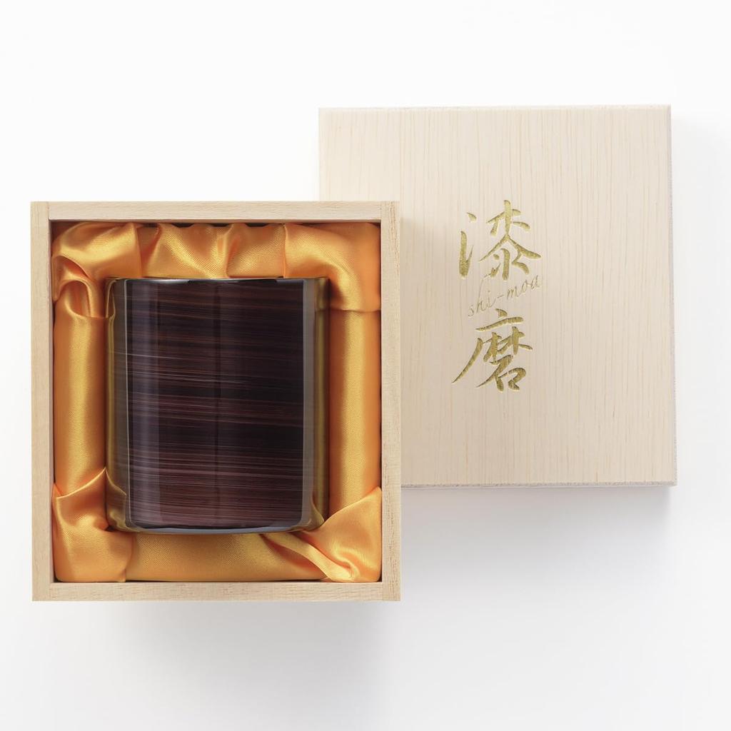 Tsubame Yamanaka Lacquer Rock Tumbler Shikage Urushi x 250cc SimpleBag Made in Vietnam Urushi Made in Japan J-kitchens-SimpleBag 7.3cm 8.3cm / /