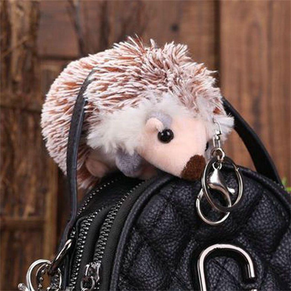 Pendants Mobile Phone Pendant Hedgehog Key Chain Auto Animal Keychain Plush Keyring Plush Key Chain