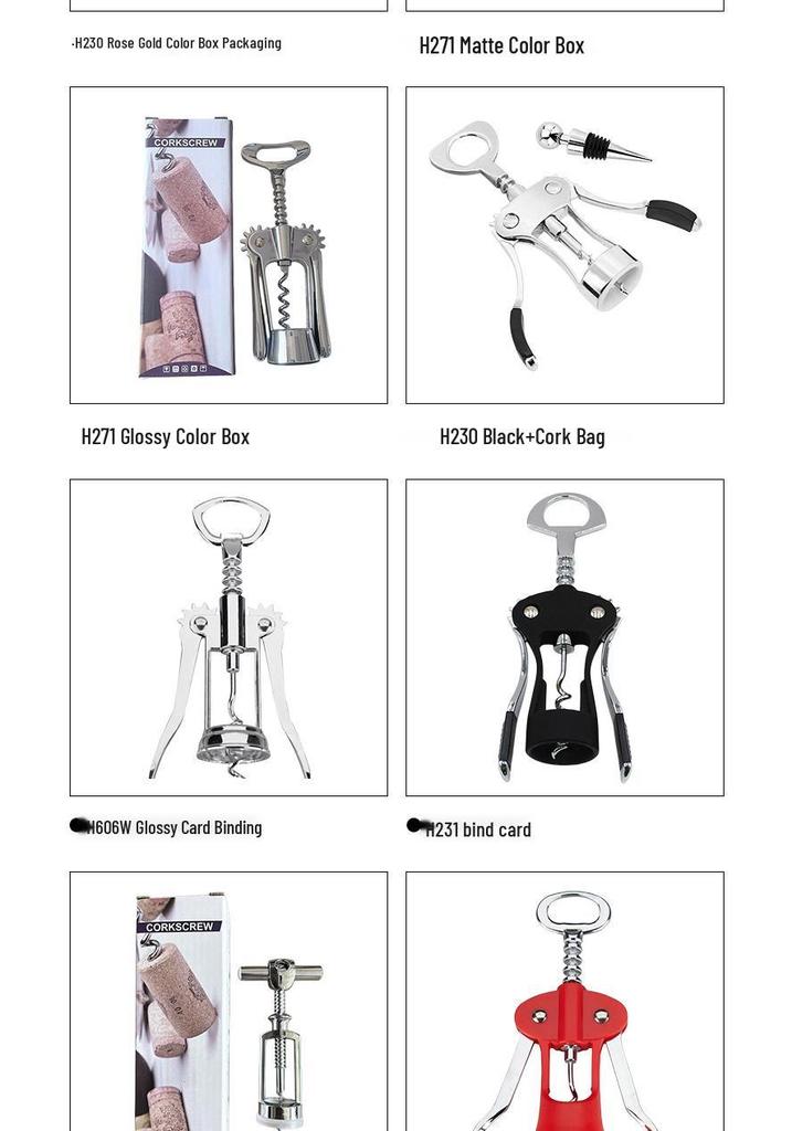 Zinc Alloy Stainless Steel Multi-functional Wine Bottle Opener