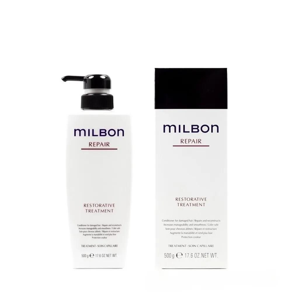Milbon Repair Restructuring Treatment 500ml Protein & Elasticity Care for Damaged Hair
