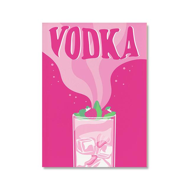 Vintage Cocktail Beverage Poster Whiskey Tonic Oil Painting Boho Wall Art Picture Kitchen Bar Home Decoration