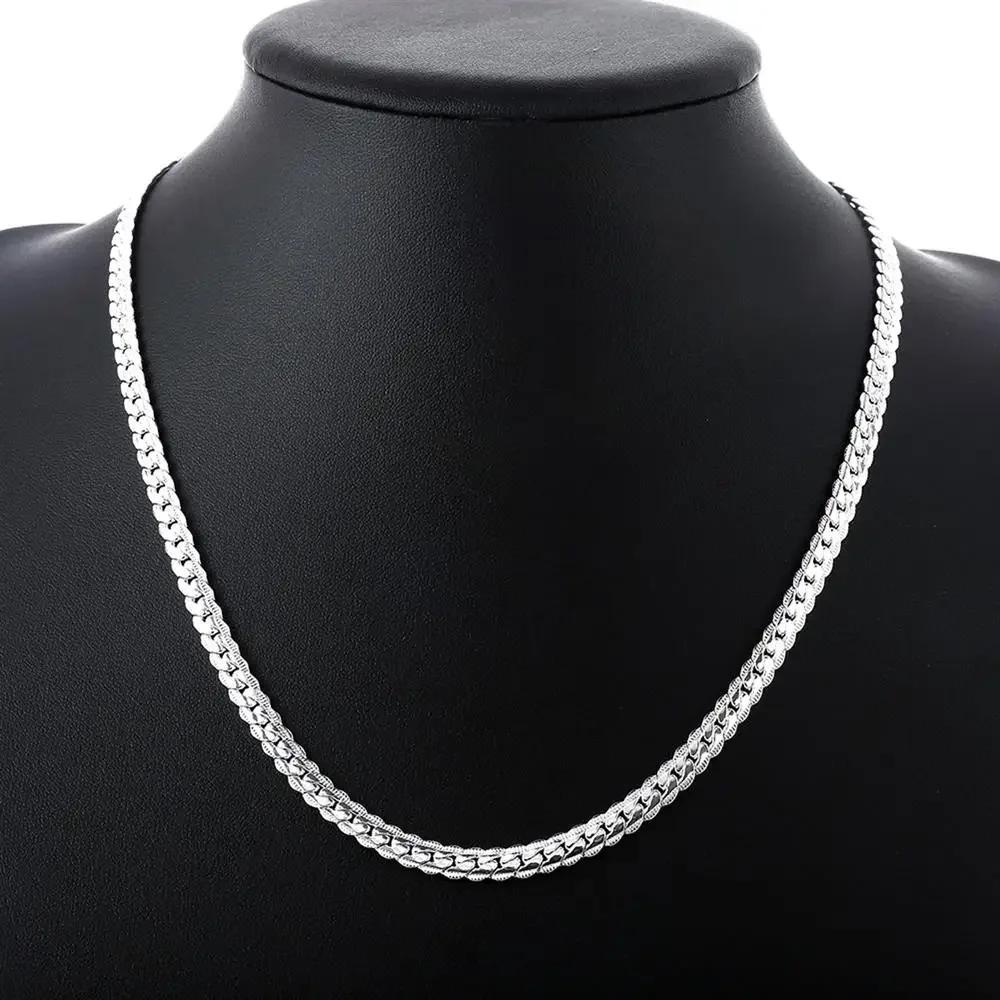 Personality Trendy Gold Silver Color Luxury Brand Design Noble   Necklace Chain For Woman Men Fashion Wedding Engagement Jewelry Gift