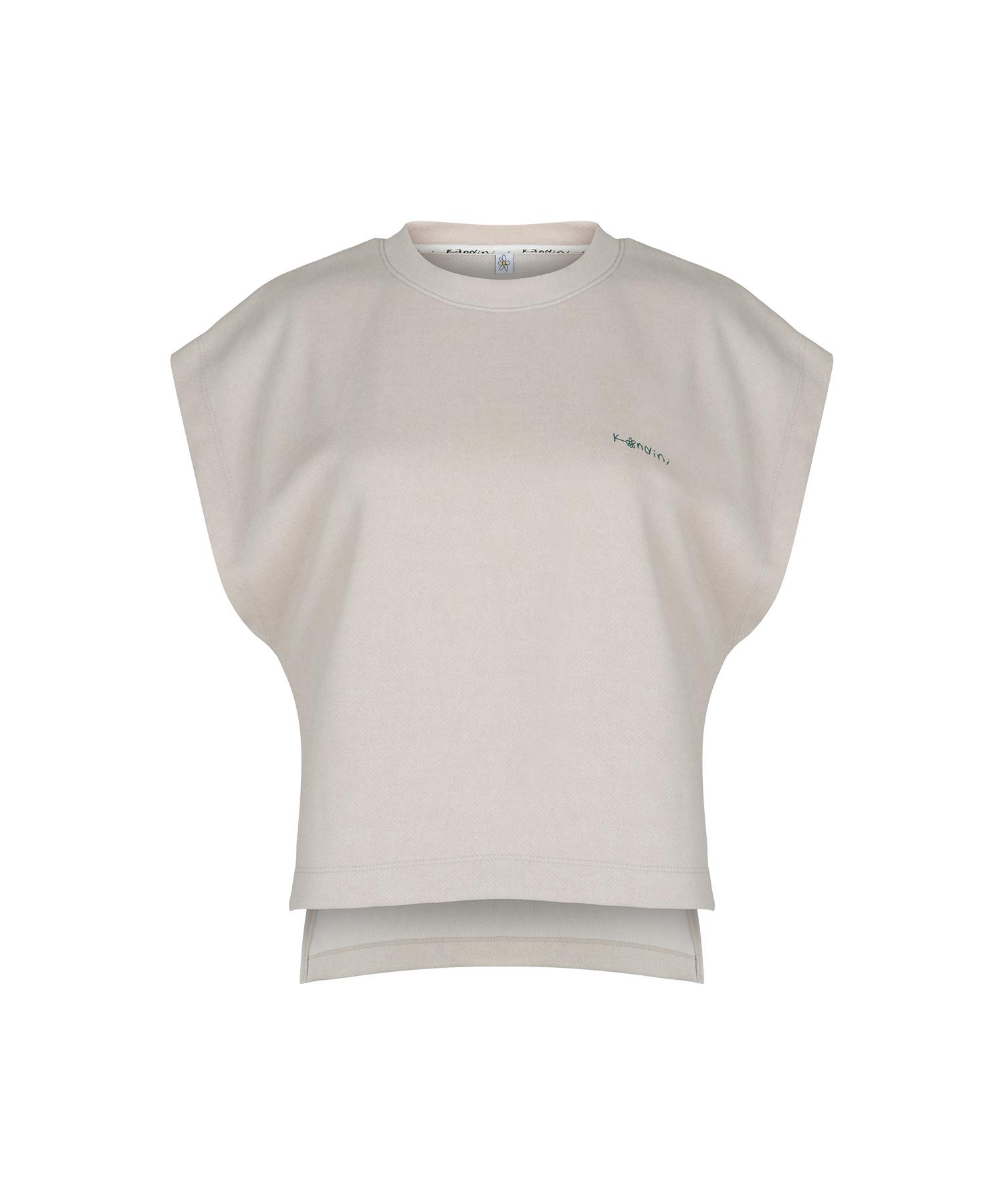 Candini Beige Pigment Sleeveless T-Shirt
